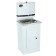 Tundra washbasin, without euns, stainless sink, 17 l, white