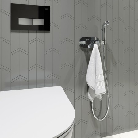 Mixer for IDDIS Axes Axesbrbi08, with a hygienic shower, built -in, chrome-2