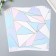 Scrapbooking paper gold "Triangles" density 180 g 30.5x32 cm