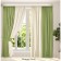 Set of curtains "Canvas", size 200x260 cm, 2 pcs, olive color, milk
