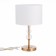 Evoluce bedside lamp. Sle105714-01. Ramer. 1x40 W, E14, 26x26x44.5 cm, brass color, transparent