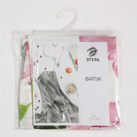 Apron Ethel "Peonies" 60 x80cm, 100% p/e-6