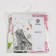 Apron Ethel "Peonies" 60 x80cm, 100% p/e