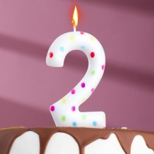 A candle in a cake for a birthday 