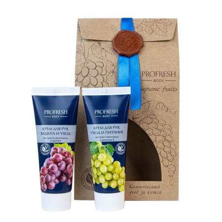 Gift set Profresh: hand cream protection and care, 75 ml + hand cream, 75 ml