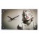 Carty clock is wall-mounted, interior "Marilyn Monroe", silent, 35 x 60 cm