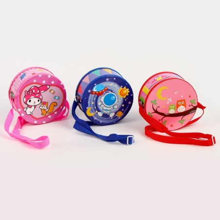 Musical toy "Drum", with a pattern, Mix color, paper membrane-9