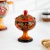 Candy, with a lid, large, Khokhloma