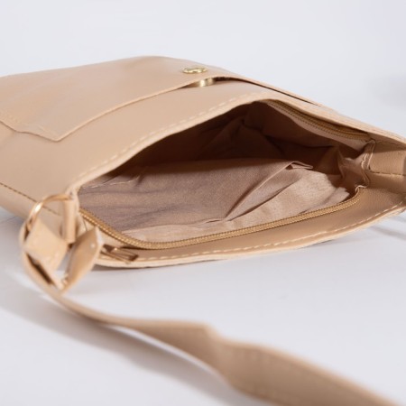 Cross-Bodi bag on magnet, beige color-4