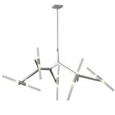 Ceiling Ceiling ST LUCE. SL947.102.10. Laconicita. 10x5 watts, G9, 4000k, 160x40x95 cm, silver color
