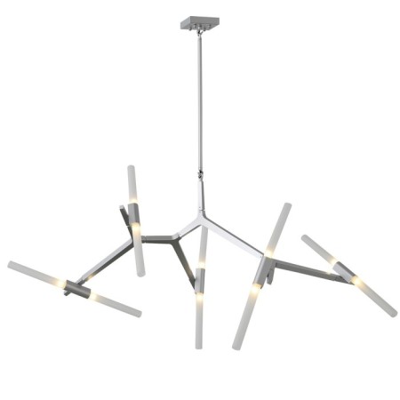 Ceiling Ceiling ST LUCE. SL947.102.10. Laconicita. 10x5 watts, G9, 4000k, 160x40x95 cm, silver color
