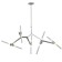 Ceiling Ceiling ST LUCE. SL947.102.10. Laconicita. 10x5 watts, G9, 4000k, 160x40x95 cm, silver color