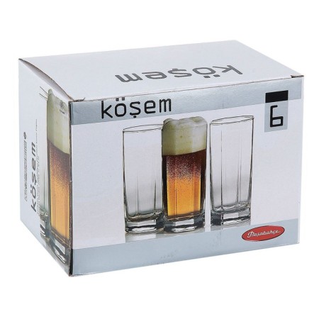 A set of high glass glasses Kosem, 380 ml, 6 pcs-2