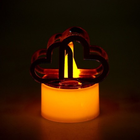 Candle LED "hearts"-4
