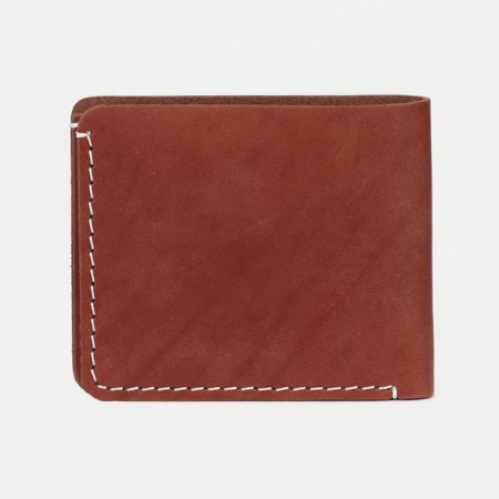 Male purse, department for cards, brown color-1