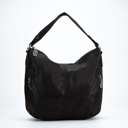 Bag-hoba, lightning department, 3 outer pockets, brown color