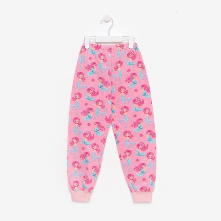 Pajamas for girls, pink/mint color, height 116-122 cm-9