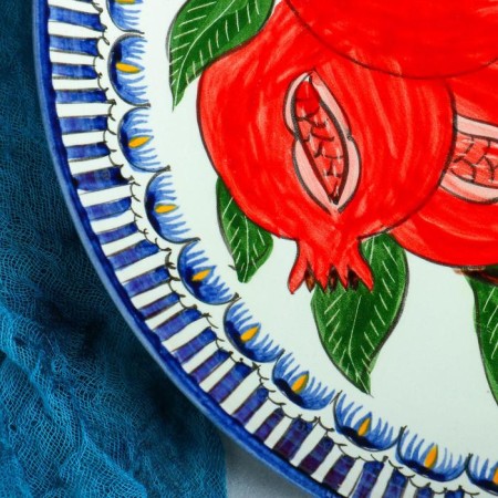 Round Light "Grenat", 31 cm, blue border-2