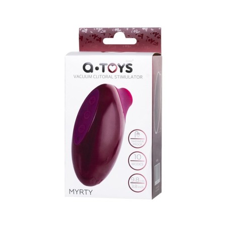 Toyfa A-Toys Myrty Vacuum Clit Stimulator, Burgundy, 9.8 cm-10