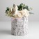 Carriage for flowers Folding hexagon "With love for you", 17 x 14.8 x 19.5 cm