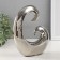 Souvenir Ceramics "Abstraction. Amulet" Silver 17x5.5x19 cm