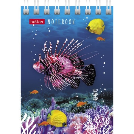 Notepad A7, 40 sheets on the crest "Underwater World", cover Cross Cardboard-5