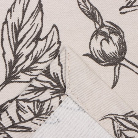 A set of curtains d/kitchen with sequences of Ethel "Black Flowers" 149x180 cm - 2 pcs-4