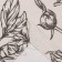 A set of curtains d/kitchen with sequences of Ethel "Black Flowers" 149x180 cm - 2 pcs