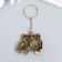 Browler Metal "Two owls on the branch" openwork 3.7x4.5 cm
