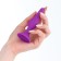 Anal traffic jam, oki-horses, cone, Soft silicone, 32 x 100 mm, purple