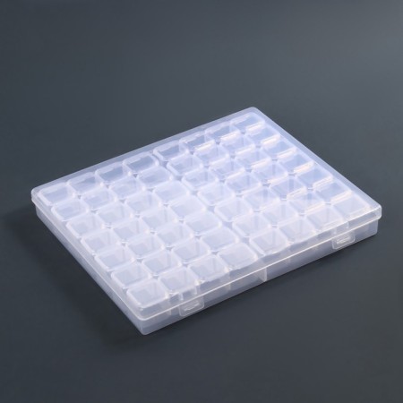 Organizer for decor, 14 blocks, 4 cells, 21 × 17.5 × 2.7 cm, the color is transparent-5