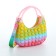 Bag's bag with lightning, pink/lilac/raspberry color