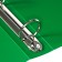 Folder on 4 rings A4, calligrata "panorama", 40 mm, 700 μm, facial pocket, green, mix