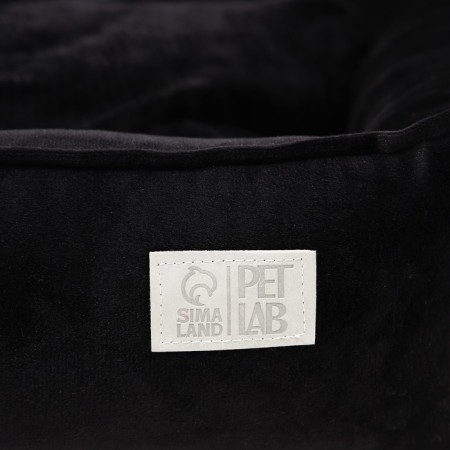 Lynchik for cats and dogs velor Pet Lab, 70 x 65 x 15 cm, black-3