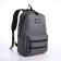 Youth backpack from lightning textiles, USB, 5 pockets, gray color
