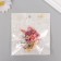 Shaker for the creativity of PVC "Unicorn with flowers" with glitter mix 6x5.2 cm