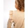 Children's overalls with ruffles fashion, height 68 cm, beige color