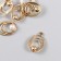 Decor for creativity Metal, plastic "Obval with a bead" 1.2x2 cm