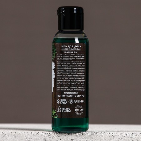 Gift set, shower gel 100 ml and body washcloth, new year-2