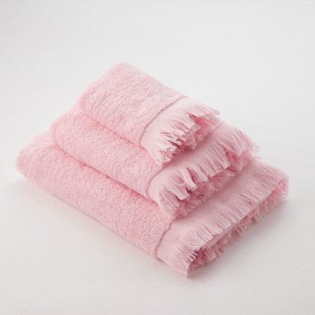 Trick Lovelife Fringe 30x60 light pink, 100% cotton, 360 g/m2-2