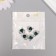 Decor for creativity Metal "Ripe Heart-Izumrud" silver, green 1.8x1.7x0.5 cm
