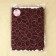 Lace elastic fabric, 170 mm × 2.7 ± 0.5 m, chocolate color