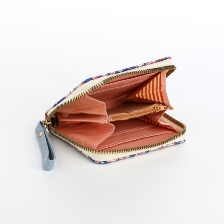 Women's wallet with lightning, blue color-4