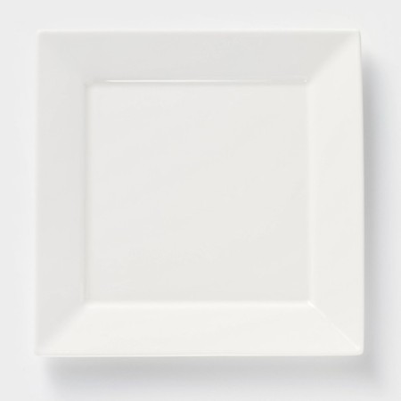 Porcelain Square Wilmax Stella, 25 × 25 cm, white color