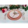 Glass Plane Locking Magistro "Krinkl", D = 33 cm, pink color