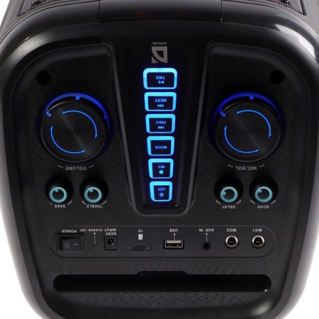 Portable column Defender Boomer 60, 60W, 3600mach, BT, FM, USB, AUX, display, backlight-3