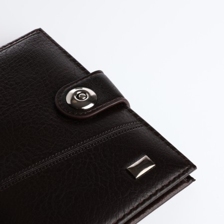 Cover for car documents and passports for magnet, brown color-3