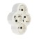 Switch, 4 sockets, 16a, with salary, white