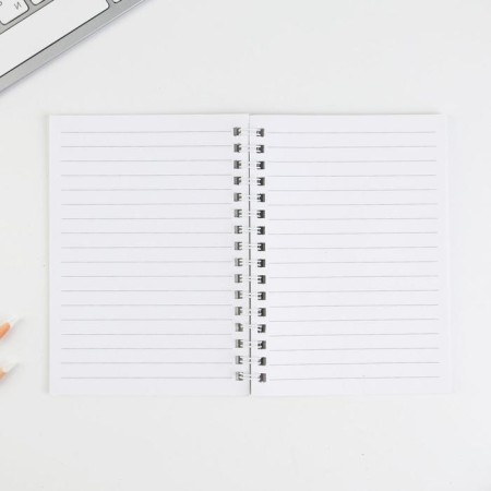 Gift New Year's set “Shine in the New Year!”: Notepad on Spiral, A6, 32 sheets and 2 pencils-3
