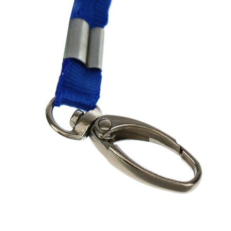 Baiga tape width-9mm, length-80cm with a wide metal carbine, blue-1